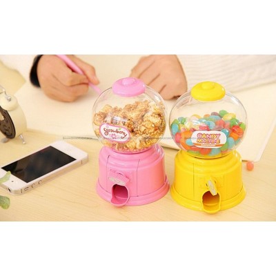 Mini Gum Ball Machine Candy Snack Dispenser Plastic Kids Bubble Gum Vending Toy   222963941543